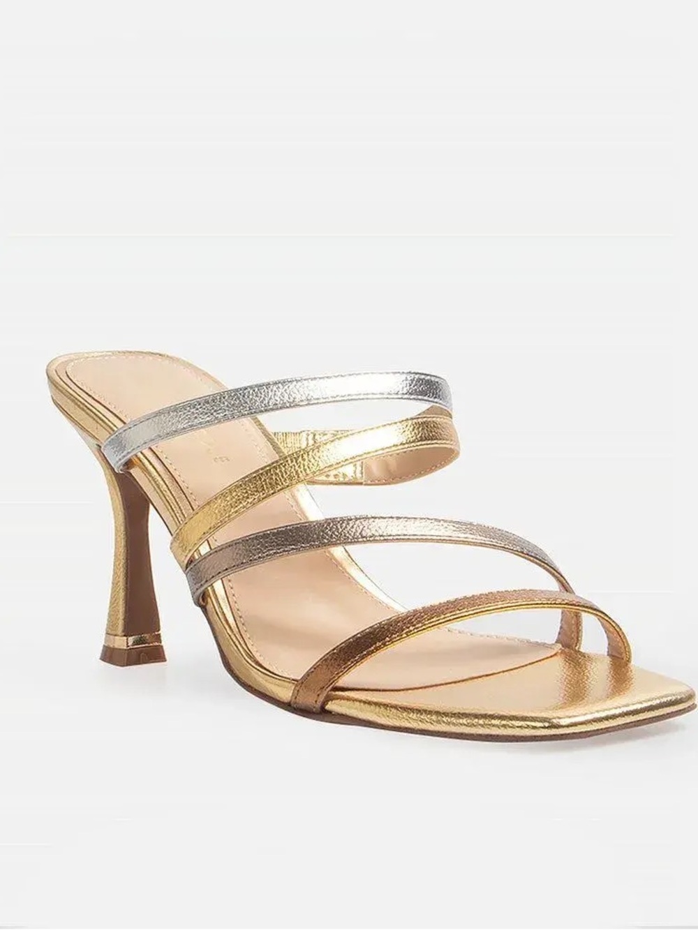 Kenneth Cole Blanche Metallic Heels Sz 10 BNWB
